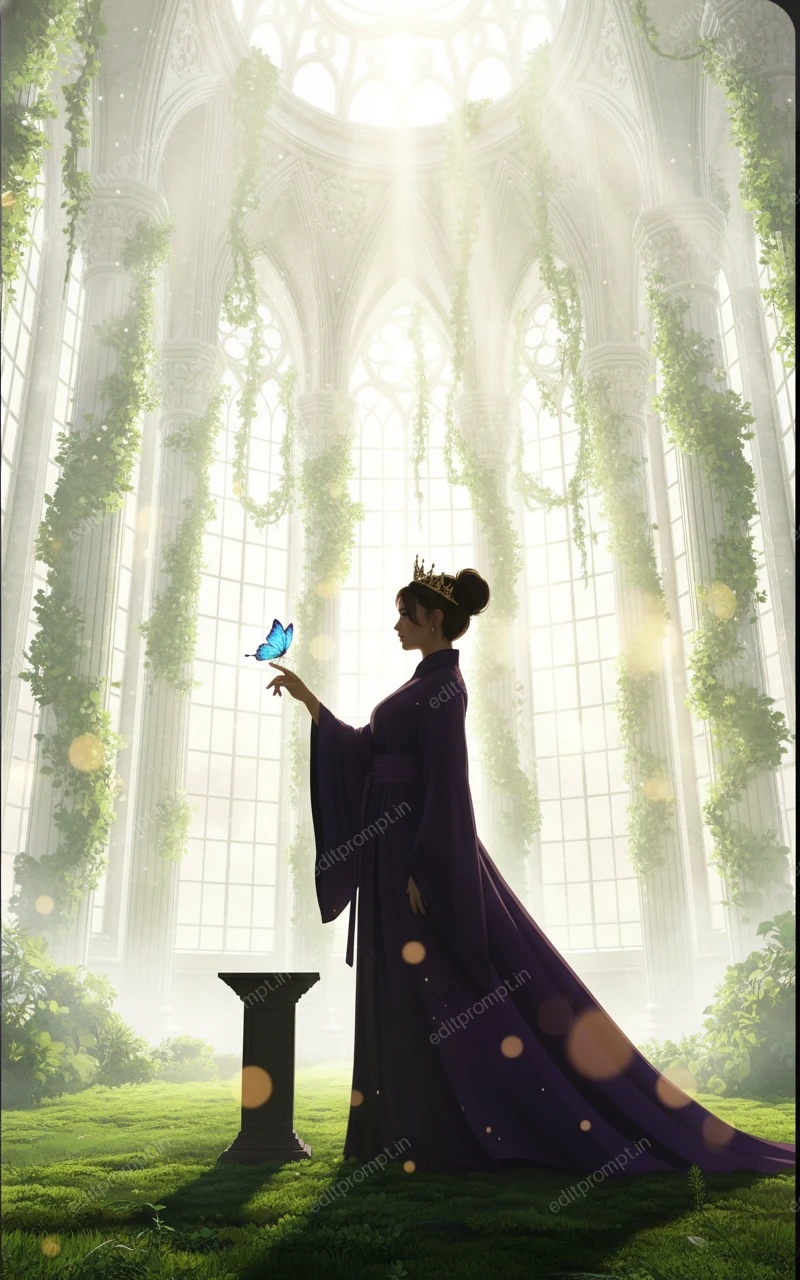cinematic ai photo prompt — CHAMBER OF FLOWERS Cinematic AI Photo Prompt for Girls
