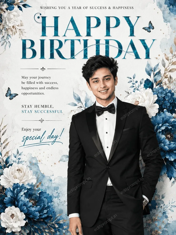 birthday prompt — Viral Luxury Birthday Poster AI Prompt