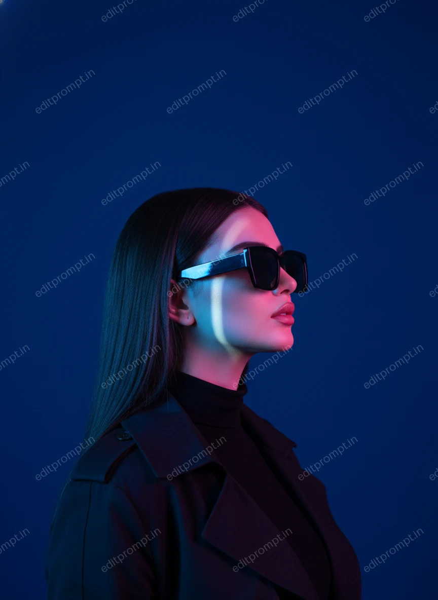 cinematic ai photo prompt — Blue Silence Cinematic AI Photo Prompt for Girls