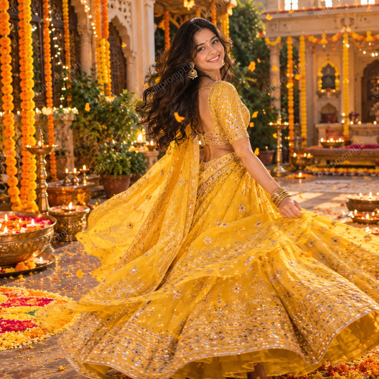 Festive Twirl Portrait — Diwali preview