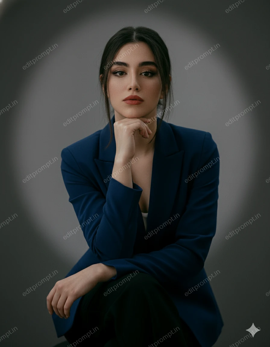 portrait ai photo prompt — Confident Silence Portrait AI Photo Prompt for Girls