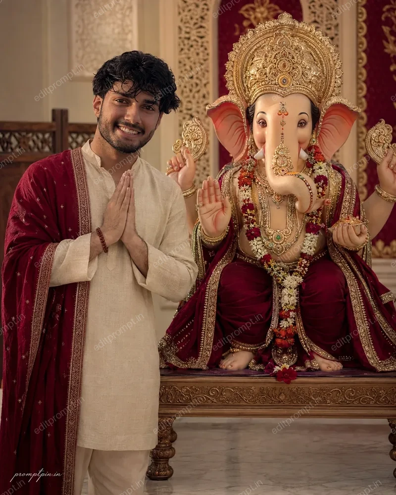 photo prompt — Ultimate Ganesh Chaturthi AI Photo Prompt