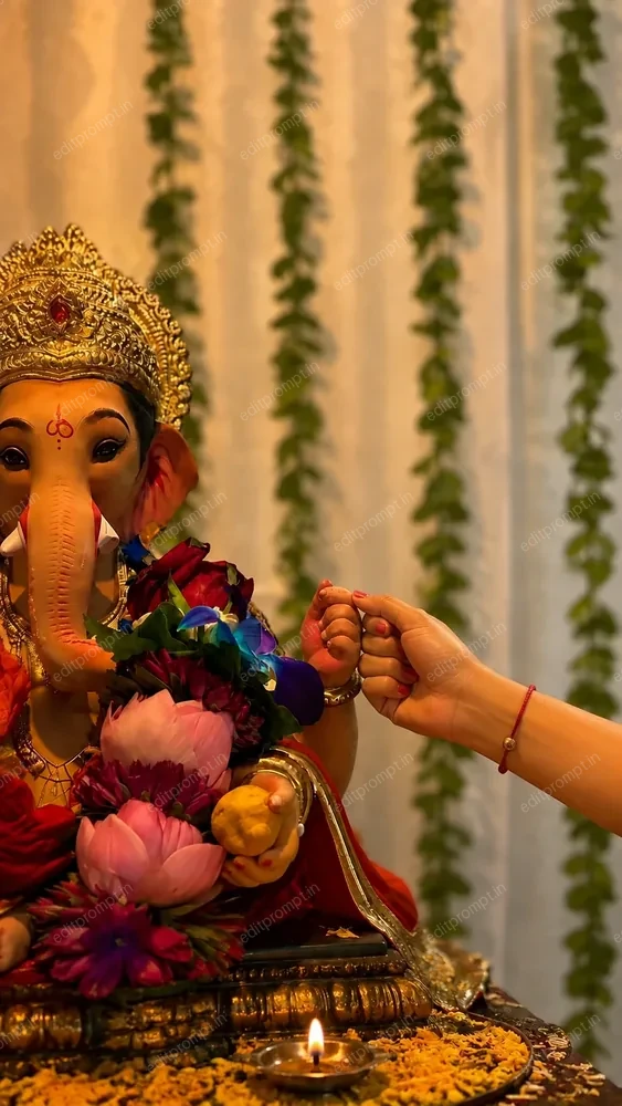 photo prompt — Viral Ganesha Hand Fist Photo Prompt