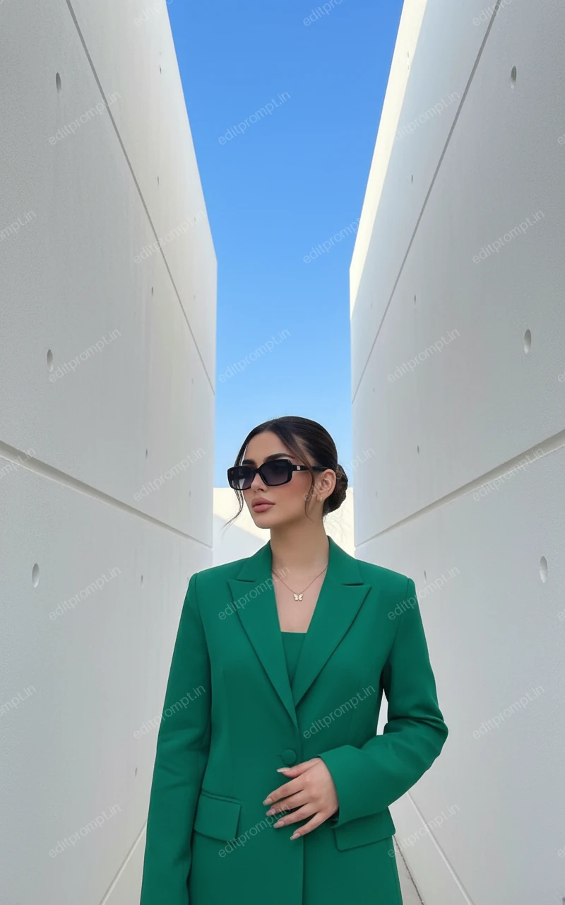 portrait ai photo prompt — Urban Minimalist Chic Portrait AI Photo Prompt for Girls
