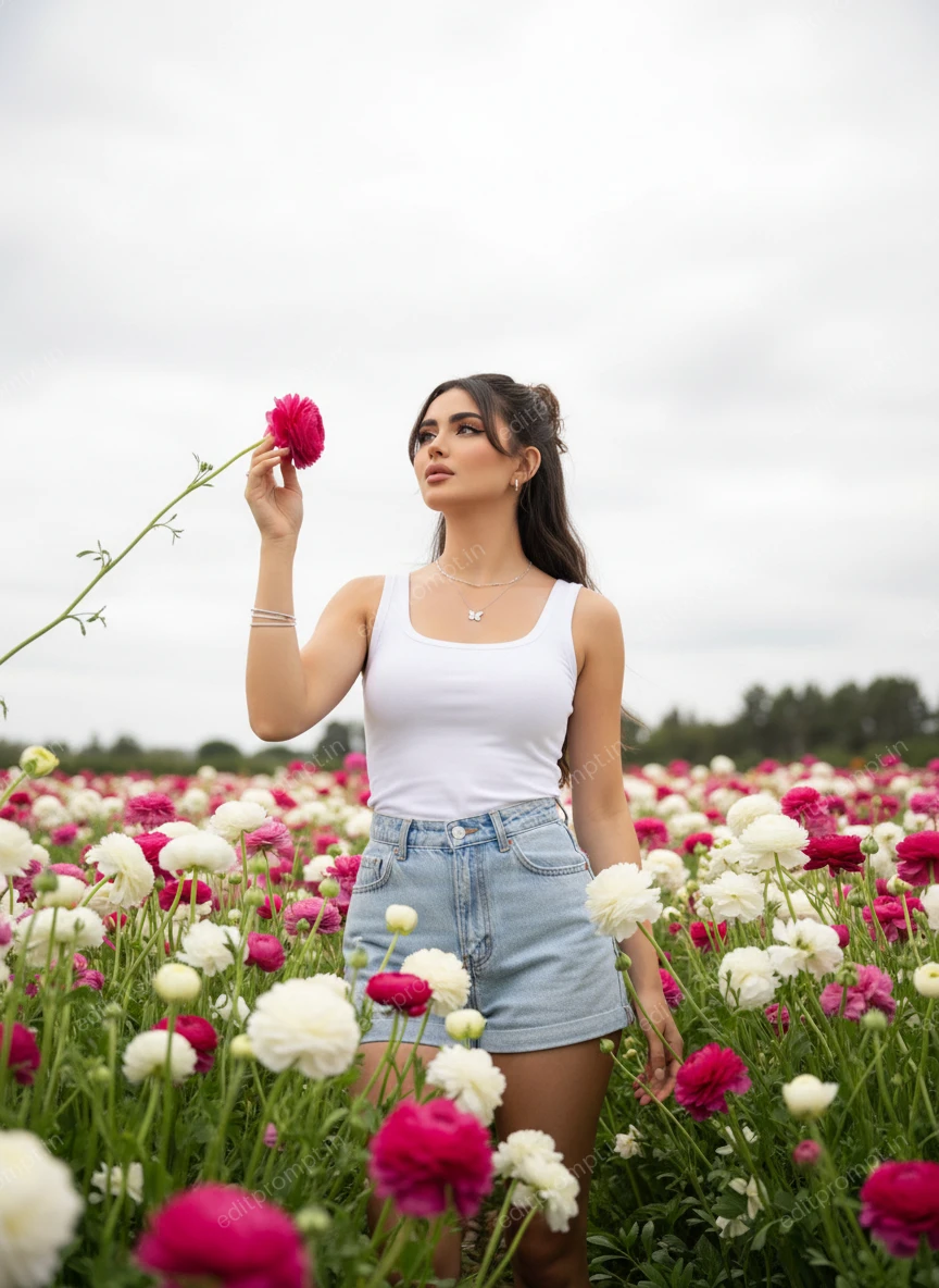 aesthetic ai photo prompt — Bloom & Grace Aesthetic AI Photo Prompt for Girls