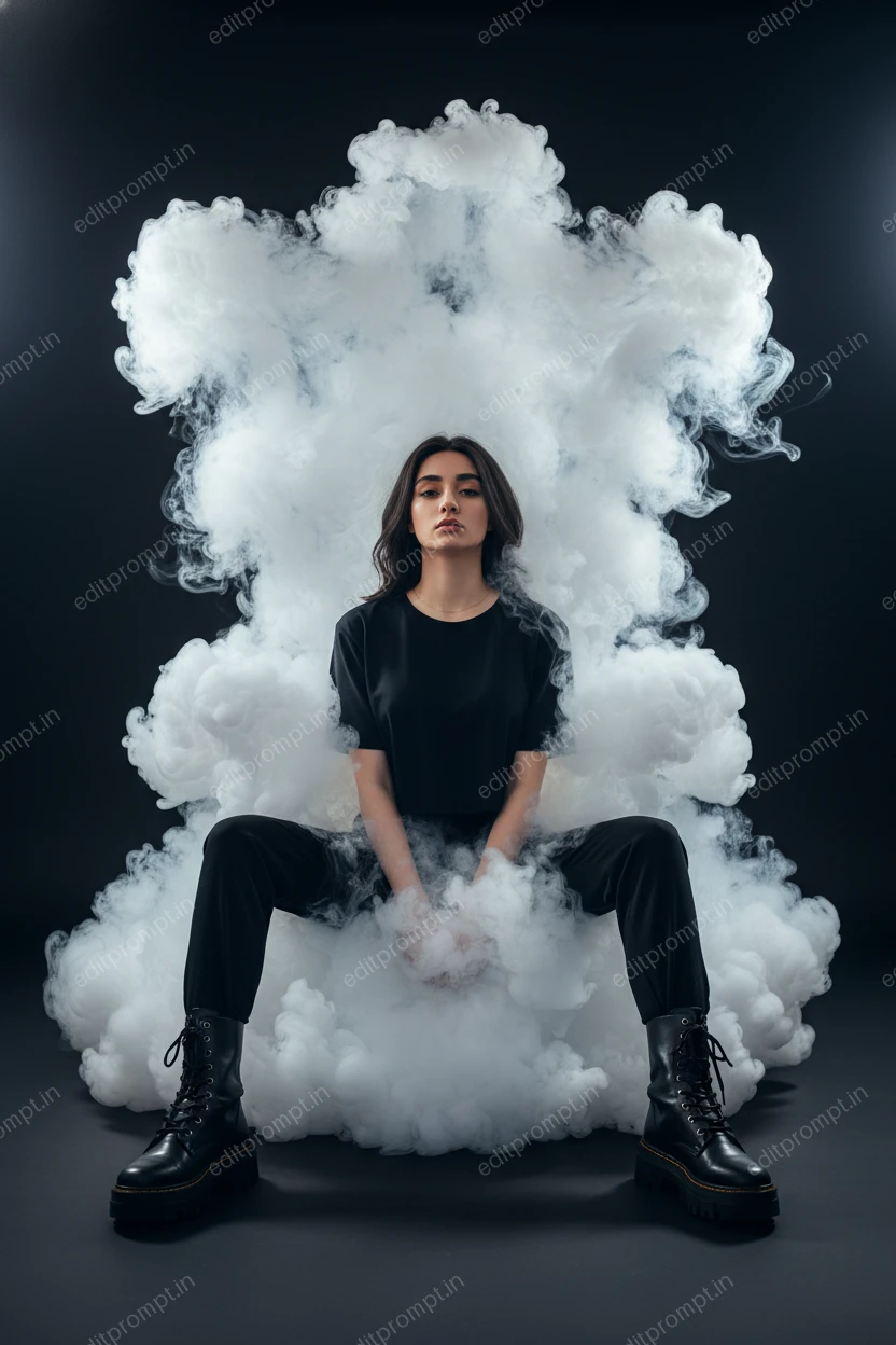 cinematic ai photo prompt — Smoke Throne 👑 Cinematic AI Photo Prompt for Girls