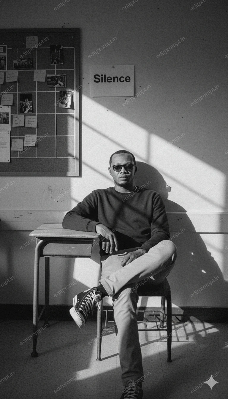 cinematic ai photo prompt — Classroom effect Cinematic AI Photo Prompt for Boys