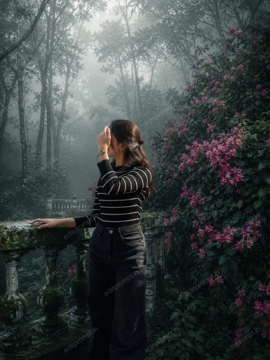 aesthetic ai photo prompt — Ultrarealistic Fog Style Photo Aesthetic AI Photo Prompt for Girls
