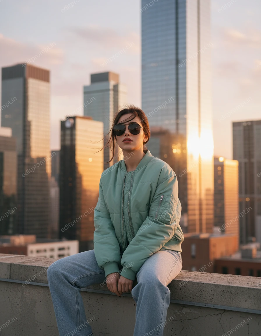 aesthetic ai photo prompt — Urban Dreamlight Aesthetic AI Photo Prompt for Girls