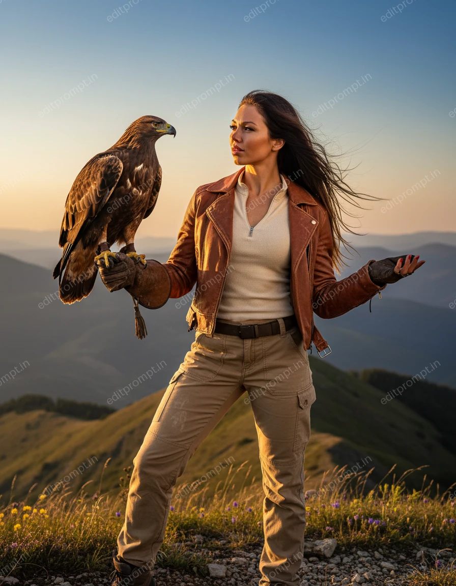 aesthetic ai photo prompt — Wings of Wild Freedom Aesthetic AI Photo Prompt for Girls