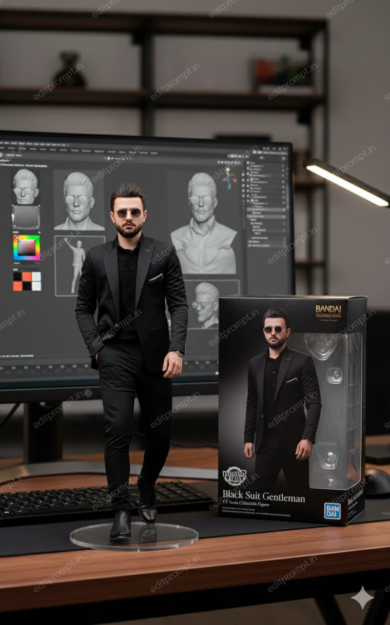 collage ai photo prompt — 3D Action Figure Collage AI Photo Prompt for Boys