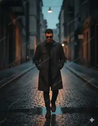 cinematic ai photo prompt — Lanternless Street Cinematic AI Photo Prompt for Boys