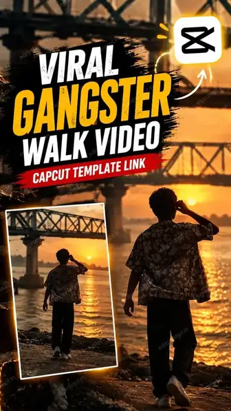Gangster Walk Slow-Motion Edit template poster