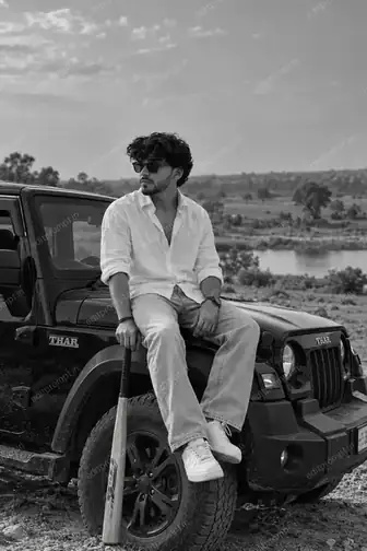photo prompt — Black and White Thar AI Photo Prompt for Boys
