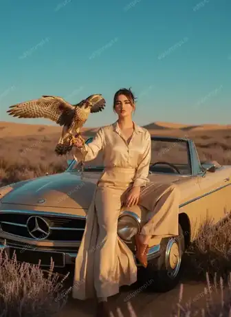 aesthetic ai photo prompt — Desert Royalty Aesthetic AI Photo Prompt for Girls