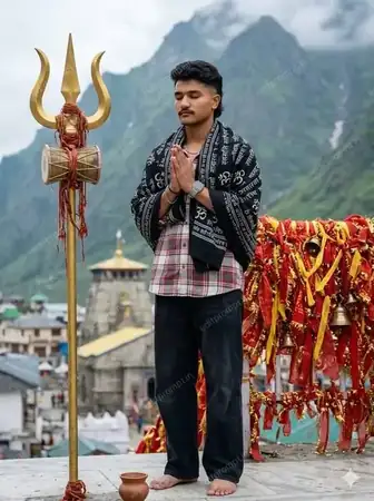 festival ai photo prompt — Kedarnath Prompt For Boys Festival AI Photo Prompt