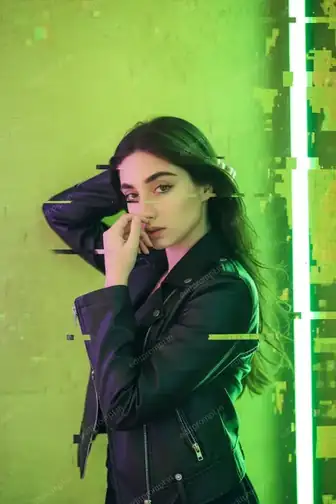 cinematic ai photo prompt — Neon Faultline Cinematic AI Photo Prompt for Girls