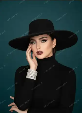 portrait ai photo prompt — Sophisticated Elegance in Teal Portrait AI Photo Prompt for Girls