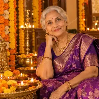 Elderly Woman — Diwali preview