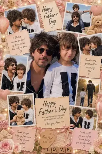 festive days ai photo prompt — Father day photo Editing Festive Days AI Photo Prompt for Boys