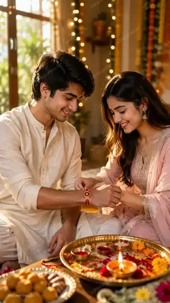 photo prompt — Raksha Bandhan Brother Sister AI Photo Prompt Cinematic 2026