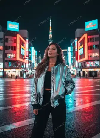 travel ai photo prompt — Midnight Dreams in Shibuya Travel AI Photo Prompt for Girls
