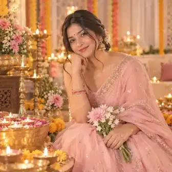 Pastel Diwali Portrait — Diwali preview