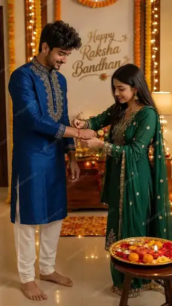 festive days prompt — Cinematic Raksha Bandhan Portrait AI Prompt