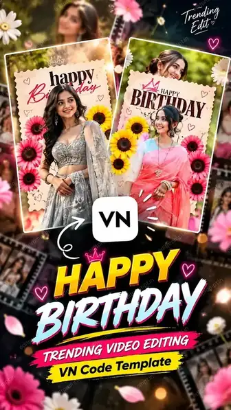 Happy Birthday Reel Edit template poster