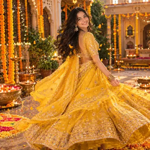 Festive Twirl Portrait — Diwali preview